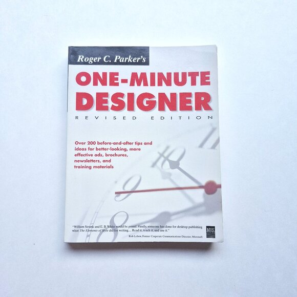 Design book: One-minute designer by Roger C. Parker - Picture 1 of 7